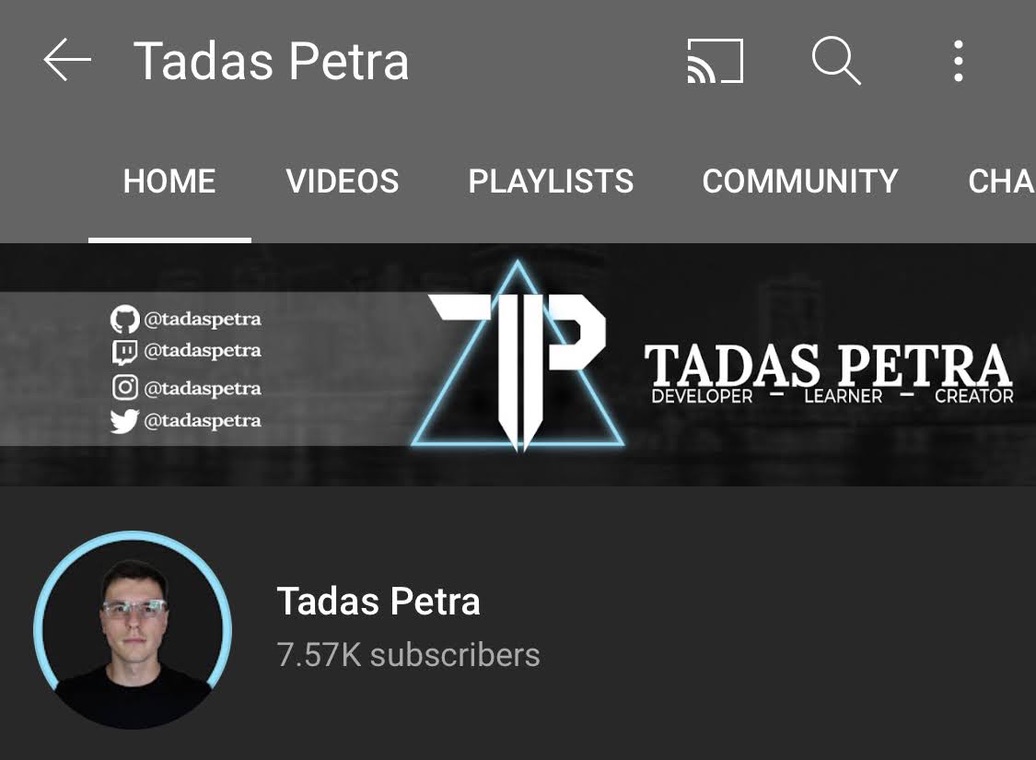 7.5k subscribers on youtube