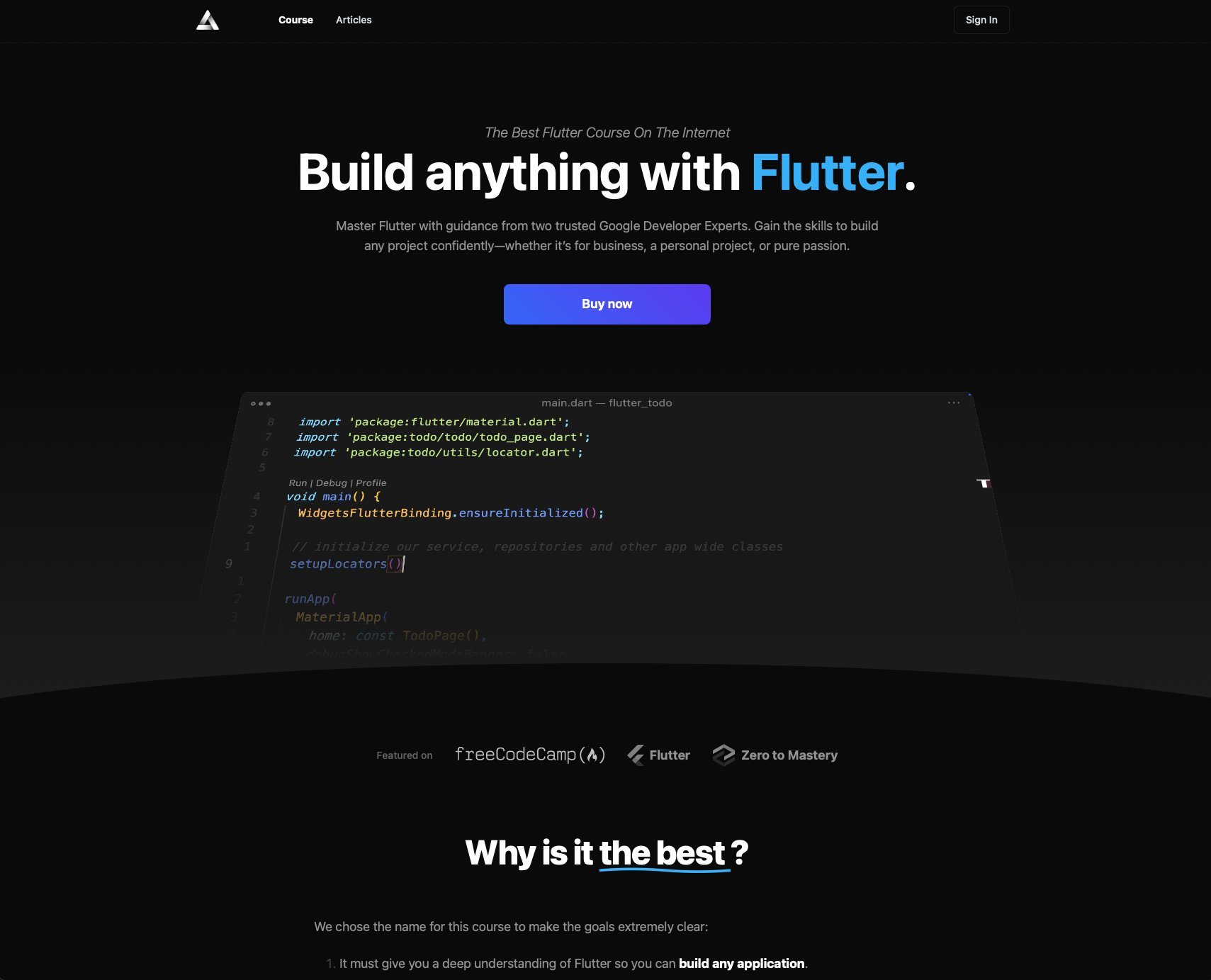 New Landing Page