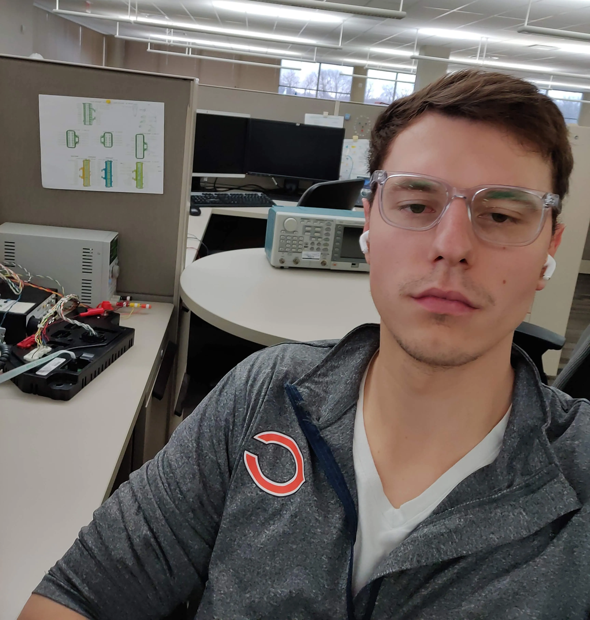 Tadas at his desk